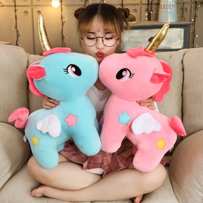 10/20CM Kawaii Unicorn Plush Toy keychain Stuffed Unicornio Animal Dolls Soft Cartoon Toys for Children Girl Kids Birthday Gifts