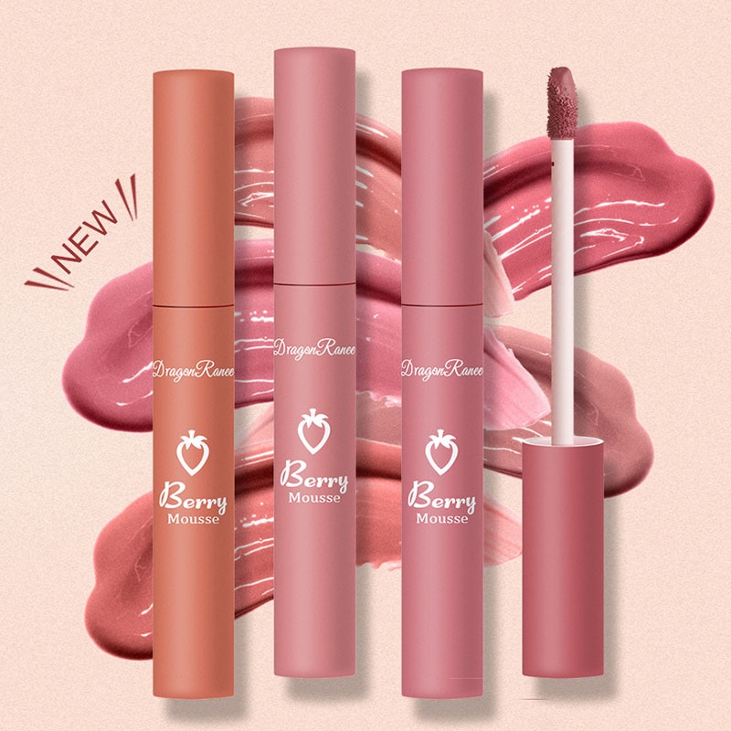 12 Colors Lasting Velvet Matte Lip Gloss Lip Glaze Moisturizing Lipstick Cosmetics Beauty Hydrating Waterproof Lip Makeup Tools