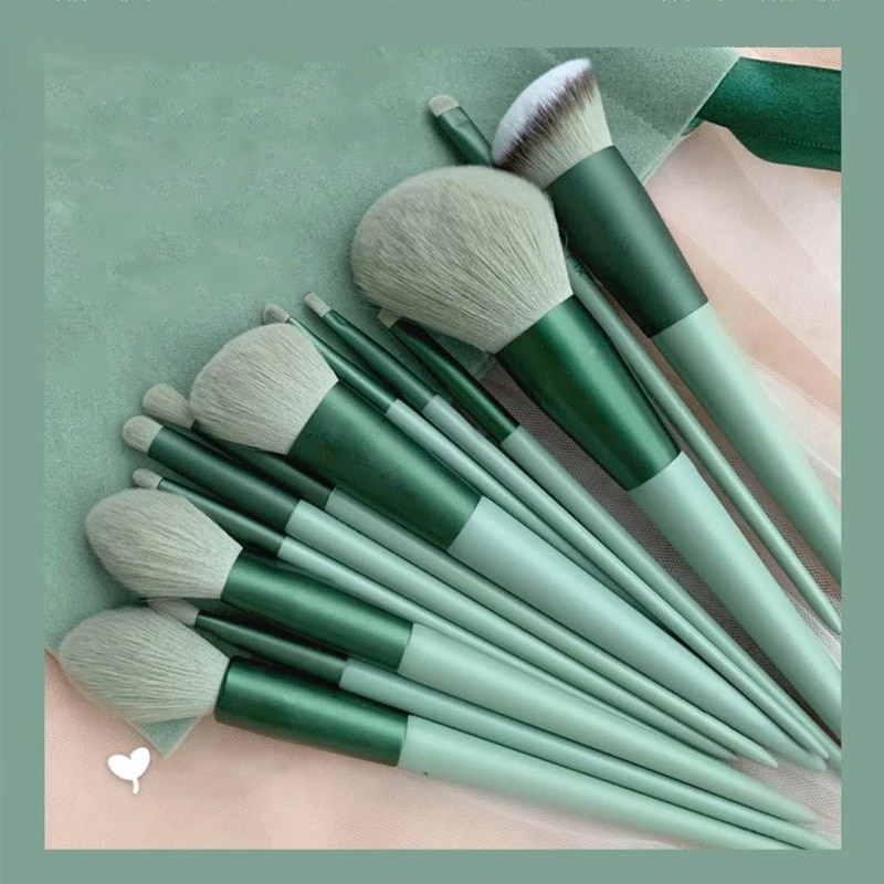 13 PCS Makeup Brushes Set Eye Shadow Foundation Women Cosmetic Brush Eyeshadow Blush Powder Blending Beauty Soft Make Up Tools