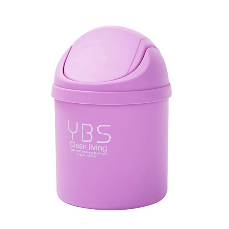 1PC Office Mini Desktop Storage Box Waste Container Desktop Cleaning Barrel Small Desk Organizer Storage Dustbins
