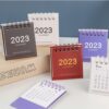 2023 Mini Calendar Table Calendar Desktop Calendar Scheduler Table Planner Yearly Agenda Organizer Desk School Office Supplies