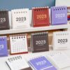 2023 Mini Calendar Table Calendar Desktop Calendar Scheduler Table Planner Yearly Agenda Organizer Desk School Office Supplies
