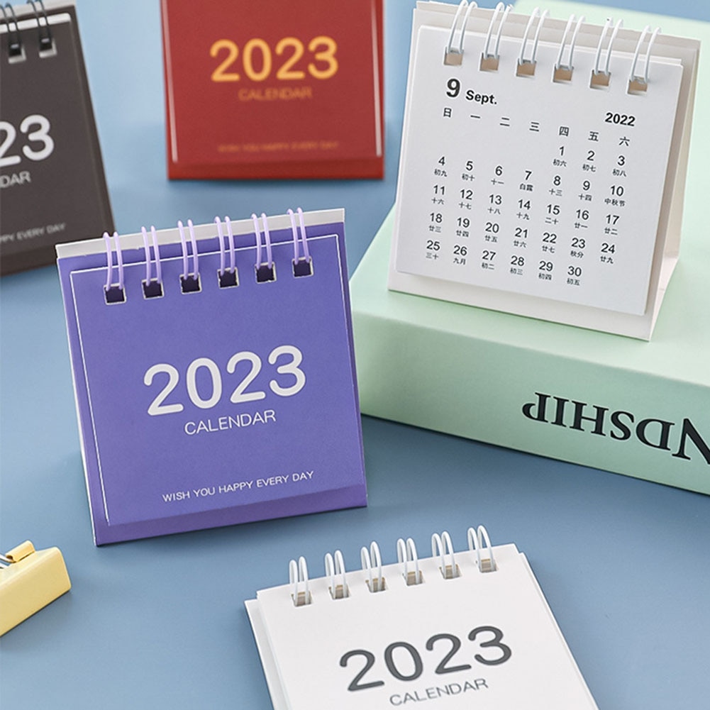 2023 Mini Calendar Table Calendar Desktop Calendar Scheduler Table Planner Yearly Agenda Organizer Desk School Office Supplies