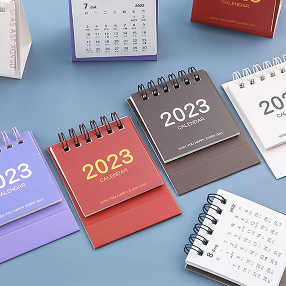 2023 Mini Calendar Table Calendar Desktop Calendar Scheduler Table Planner Yearly Agenda Organizer Desk School Office Supplies