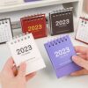 2023 Mini Calendar Table Calendar Desktop Calendar Scheduler Table Planner Yearly Agenda Organizer Desk School Office Supplies