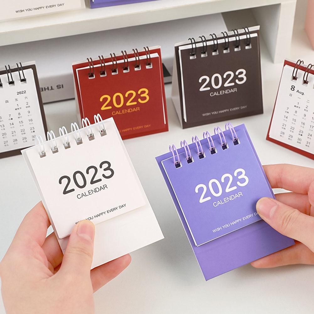 2023 Mini Calendar Table Calendar Desktop Calendar Scheduler Table Planner Yearly Agenda Organizer Desk School Office Supplies