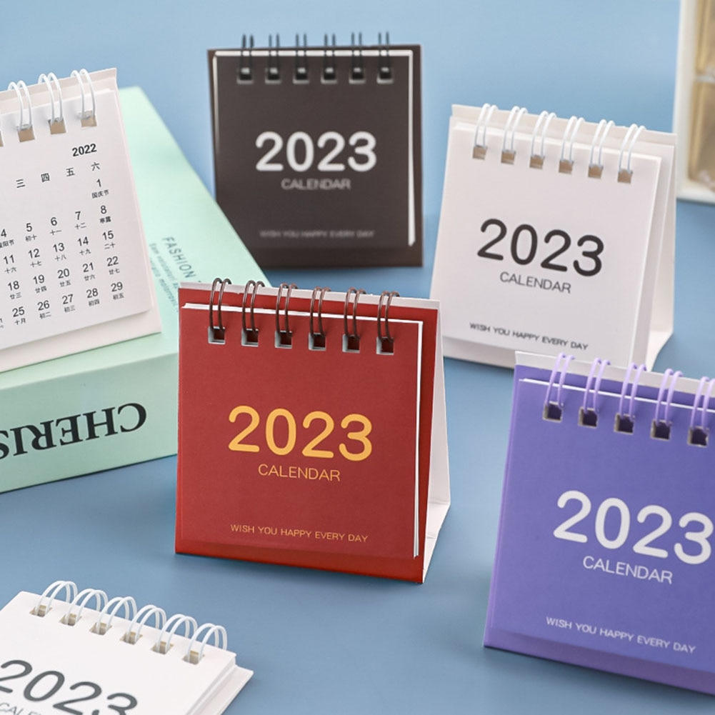 2023 Mini Calendar Table Calendar Desktop Calendar Scheduler Table Planner Yearly Agenda Organizer Desk School Office Supplies