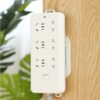 2sets Wall Mounted Socket Fixer  Remote Control Router Holder Cable Wire Organizer Desk Set Desk Accessories Office Supplies