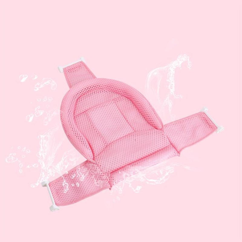 3 Support/4 Support Cross Shaped Kids Bath Mat Seat Non-slip Tub Pillow Seat Mat Baby Bath Net Adjustable Baby Bathtub Shower
