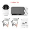 4.3 Inch Video Baby Monitor With Pan Tilt Camera 2.4G Wireless 2 Way Audio Night Vision Surveillance Security Camera Babysitter