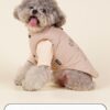 Autumn and Winter Warm Pet Sweater Thickened Cotton Padded Clothes Dog Windproof Plush Clothes Wholesale