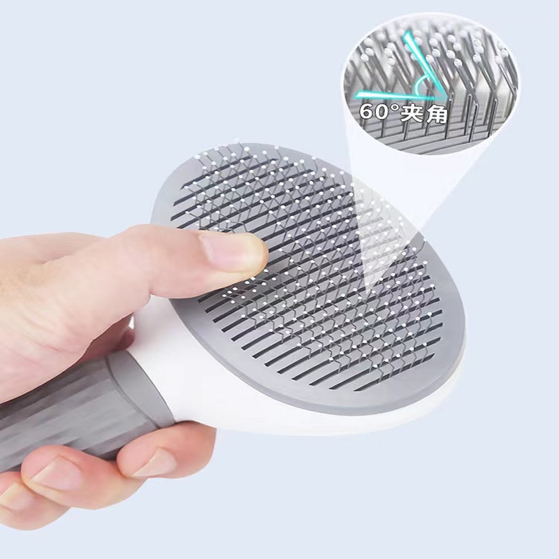 Cat Brush Pet Grooming Brush for Cats Cat Comb Dog Hair Remover Brush Pet Grooming Slicker Needle Comb Cleaning Slicker Brush Fo