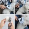 Cat Brush Pet Grooming Brush for Cats Cat Comb Dog Hair Remover Brush Pet Grooming Slicker Needle Comb Cleaning Slicker Brush Fo