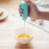 Electric Egg Beater Milk Frother For Coffee Household Kitchen Mini Stainless Steel Coffee Milk Tea Blender