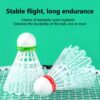 Endurance Flight Stability Vibration Damping Glow in The Dark Shuttlecocks Unbreakable Fluorescent Badmintons Sport Supplies