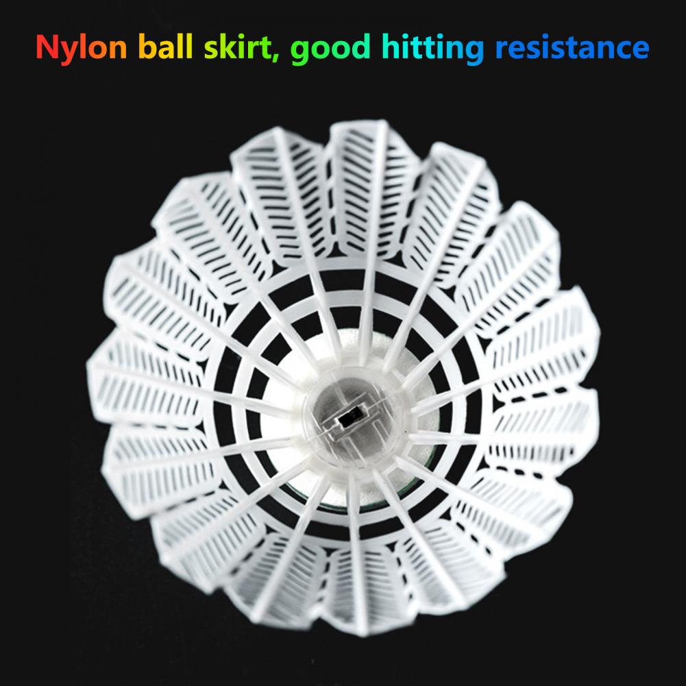 Endurance Flight Stability Vibration Damping Glow in The Dark Shuttlecocks Unbreakable Fluorescent Badmintons Sport Supplies