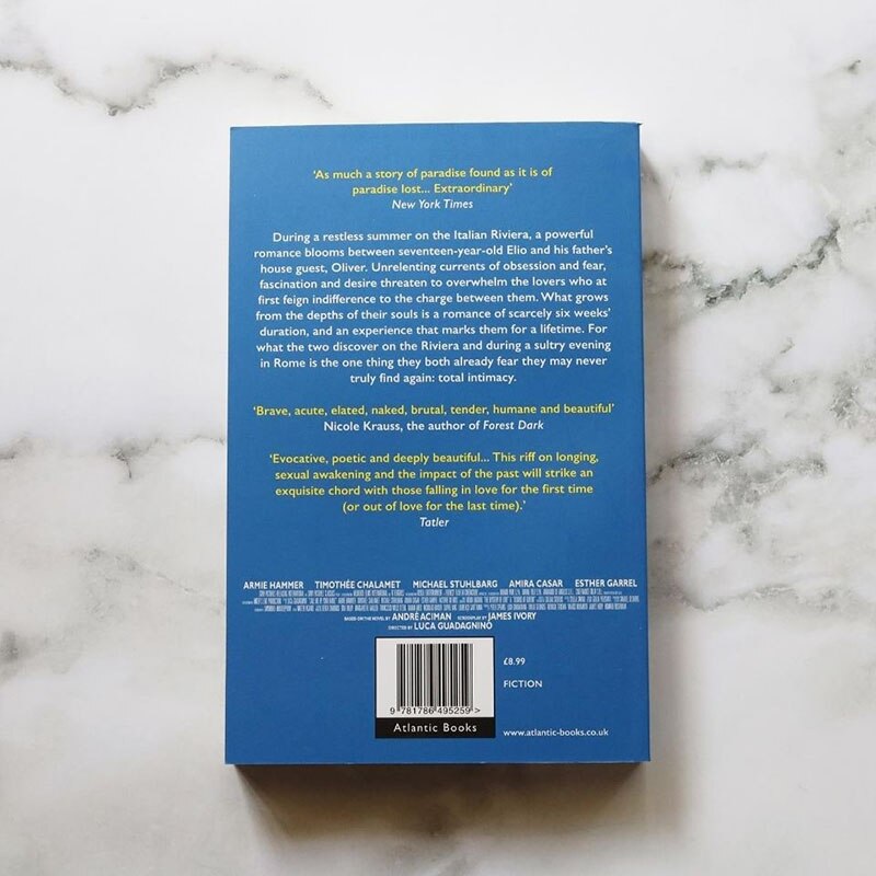 English version please call me by your name English books movie book of the same name