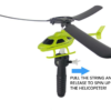 Freeship  Mini Flying Helicopter Spinner Toy Fun Fly Toys for Indoors or Outdoor Party Favors Goodie Bag Fillers gift idea