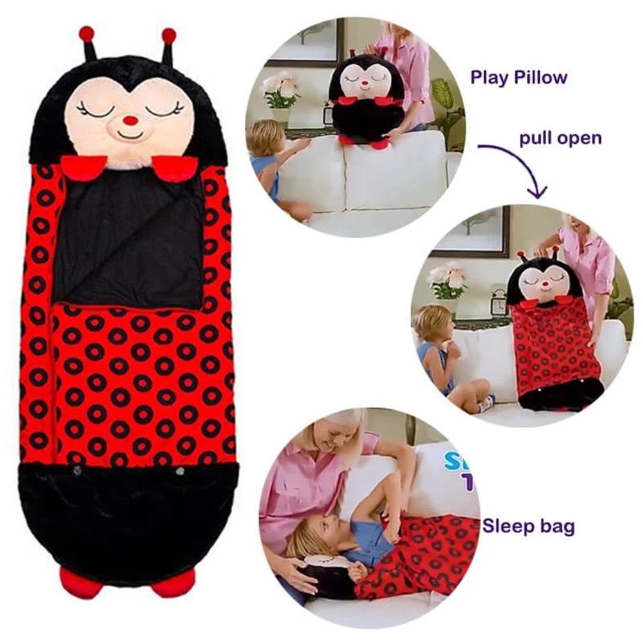Happy Nappers Kids Cartoon Sleepsacks Children's Sleeping Bag Plush Doll Pillow Boys Girls Baby Animal Sleep Sack For Birthday