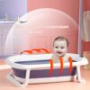 Infant Shining Folding Bath Tub Baby Bath 0-6 Years Large Size Newborn Baby Products Bath Seat Bathtub for Kids Baby Shower Bath