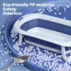 Infant Shining Folding Bath Tub Baby Bath 0-6 Years Large Size Newborn Baby Products Bath Seat Bathtub for Kids Baby Shower Bath
