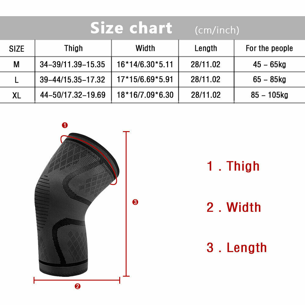 Knee Support Arthritis Relief Wrap Brace Compression PATELLA PAIN Strap Elastic Nylon Sport Fitness Knee Pad Good