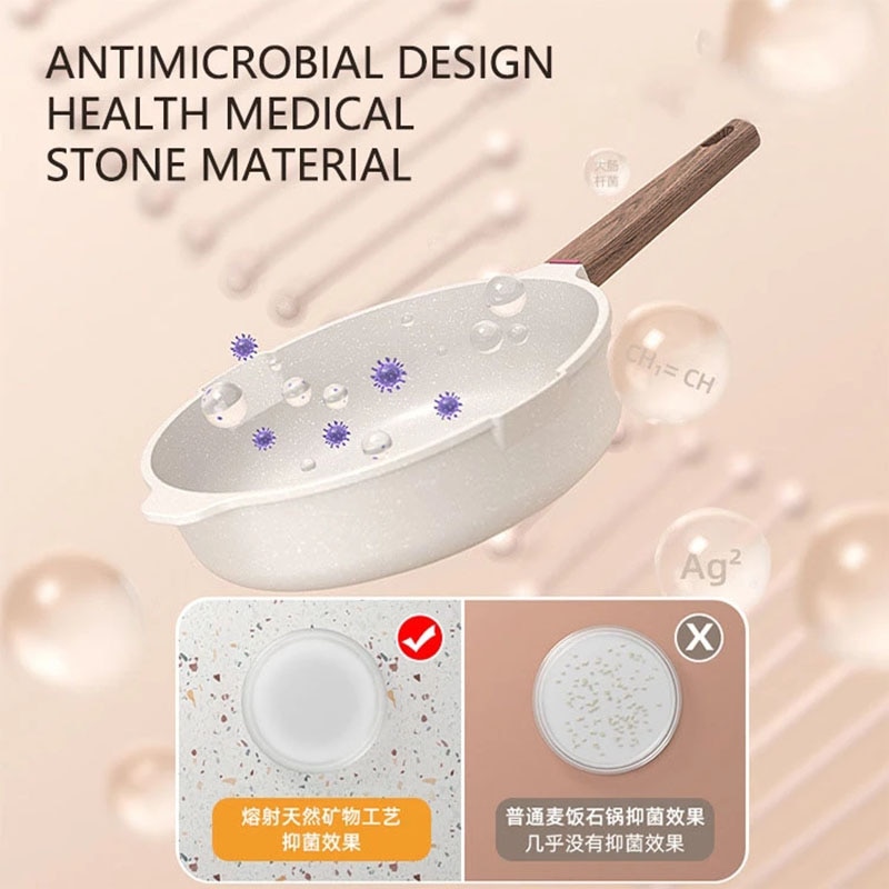 Maifan Stone Non Stick Pan Household Steak Fried Egg Frying Pan