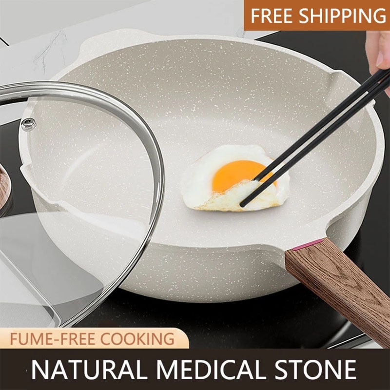 Maifan Stone Non Stick Pan Household Steak Fried Egg Frying Pan