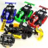 Mini Plastic Car Toy Pull Back Colorful Cartoon Racing Model Kart Racing Car Children Educational Toy For Boys