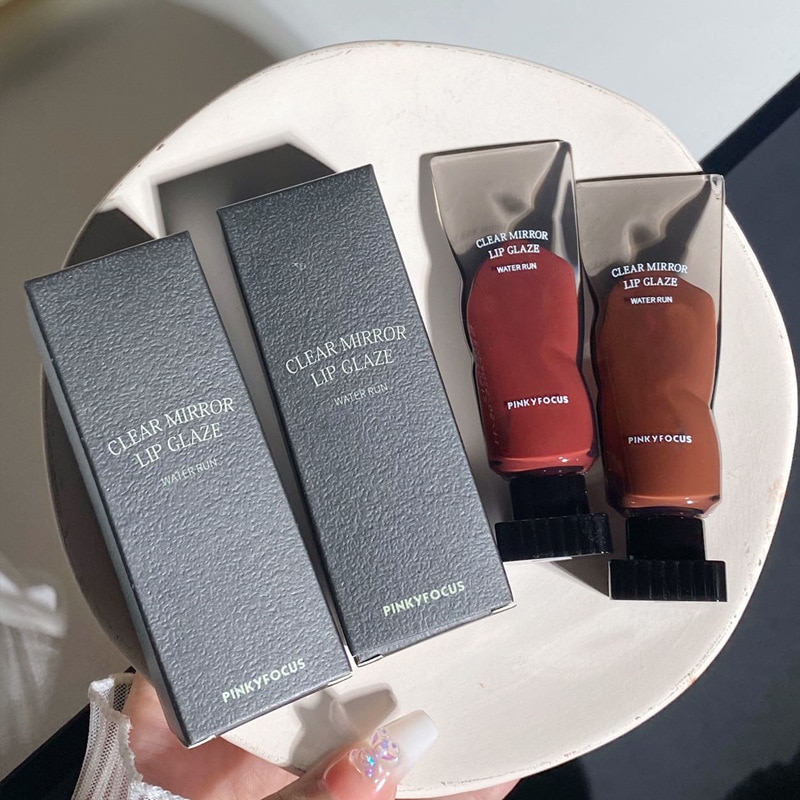 Mirror Lip Gloss High Gloss Moisturizing Sexy Red Lip Tint Lipstick Makeup Longlasting Non-stick Cup Water Lip Glaze Beauty