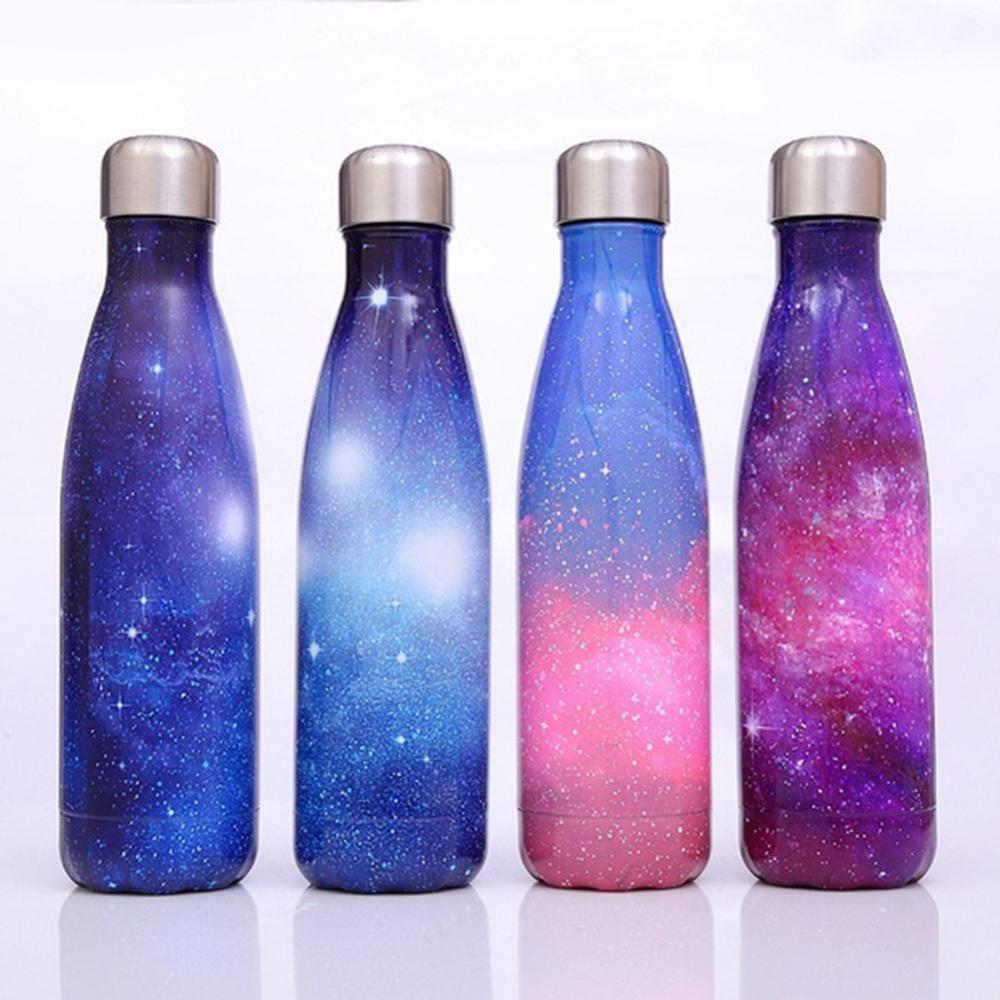 New 500ML Water Bottle Vacuum Insulated Flask Thermal Sport Chilly Mug Cold Bottle Cooking Supplies Climbing Camping Equipment
