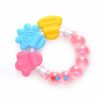 New Cartoon Baby Baby Teether Educational Toys Bite Baby Rattle Round Teether Toys Bed Silica gel Hand Bell Baby Toy