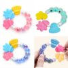 New Cartoon Baby Baby Teether Educational Toys Bite Baby Rattle Round Teether Toys Bed Silica gel Hand Bell Baby Toy
