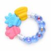 New Cartoon Baby Baby Teether Educational Toys Bite Baby Rattle Round Teether Toys Bed Silica gel Hand Bell Baby Toy