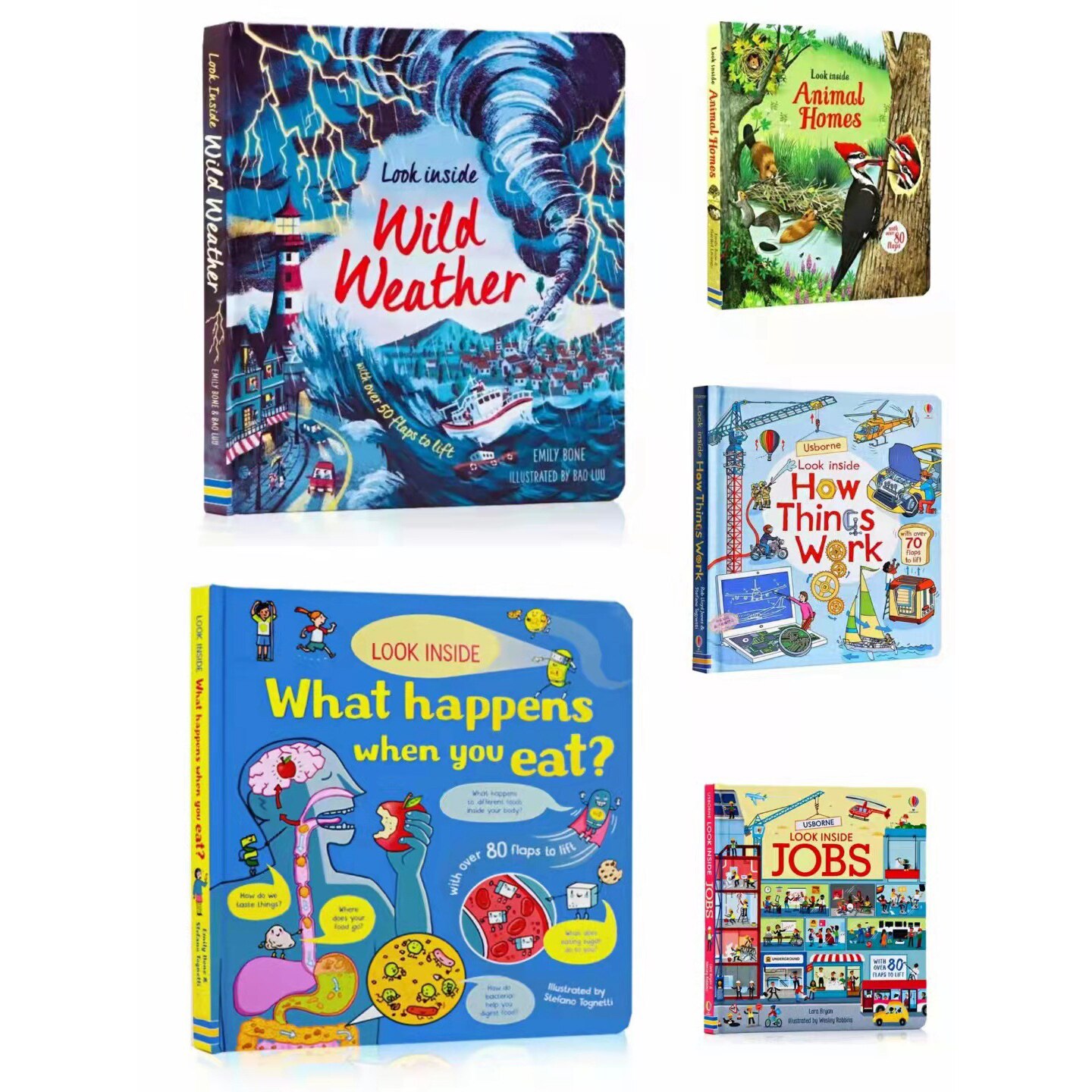 Random 19 Books Usborne Lift-the-Flap Questions and Answers Parent-child Interaction Education Book Child's Birthday Kid's Gifts