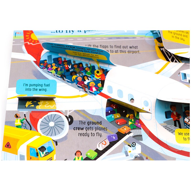 Random 19 Books Usborne Lift-the-Flap Questions and Answers Parent-child Interaction Education Book Child's Birthday Kid's Gifts