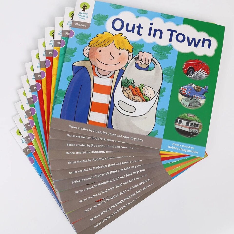 Random 2 Books of Oxford Reading Tree 1st Level Pronunciation Introductory Natural Spelling 3-8 Years Old Children English Books