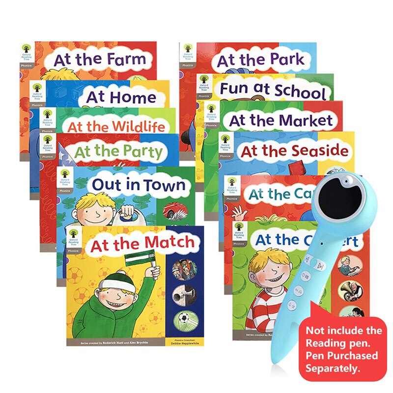 Random 2 Books of Oxford Reading Tree 1st Level Pronunciation Introductory Natural Spelling 3-8 Years Old Children English Books
