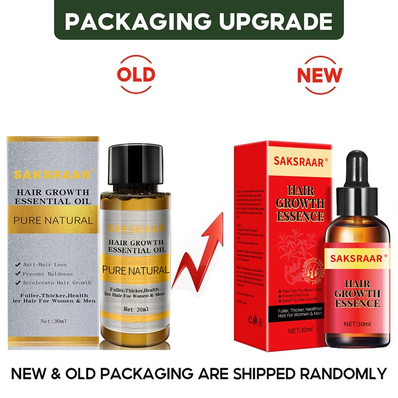 SAKSRAAR Hair Growth Essential Oils Essence 100% Original Anti Hair Loss Products Treatment Health Care Beauty Hair Growth Serum