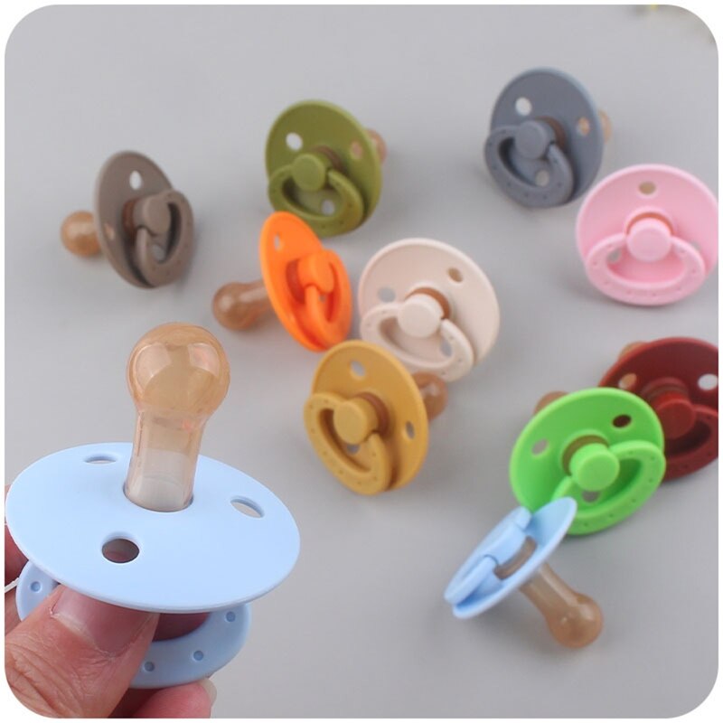 Silicone Soothing Baby Pacifier Portable Newborn Boys Girls Sleep Bite Nipple Nursing Teether Infant Supplies D5QA