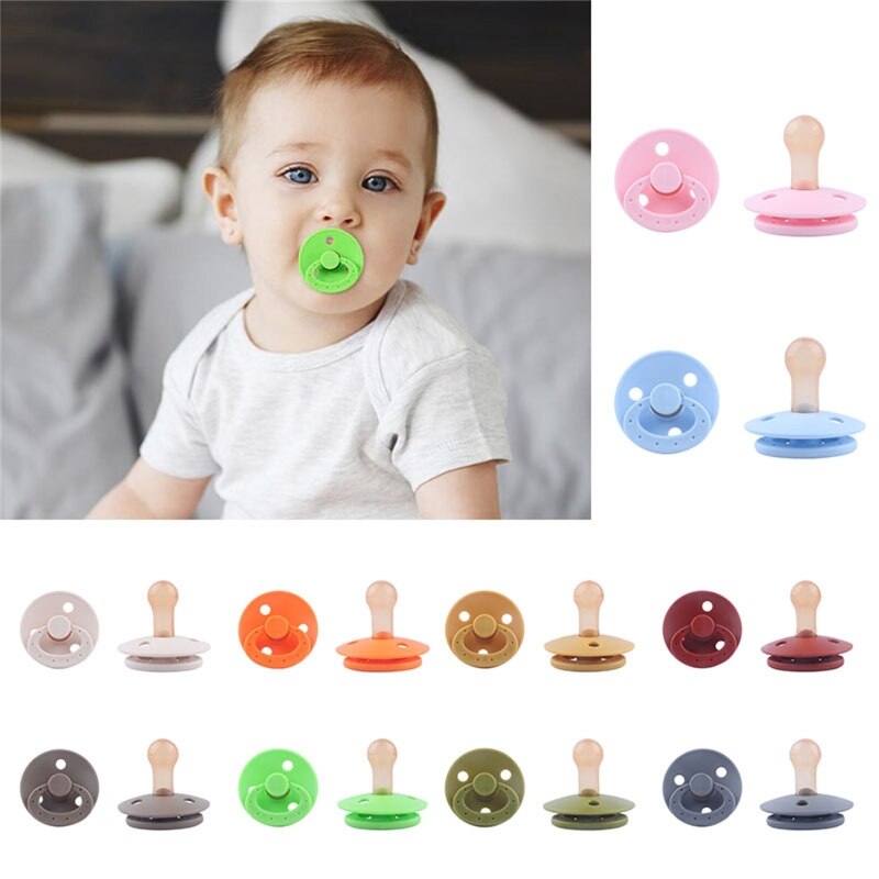 Silicone Soothing Baby Pacifier Portable Newborn Boys Girls Sleep Bite Nipple Nursing Teether Infant Supplies D5QA