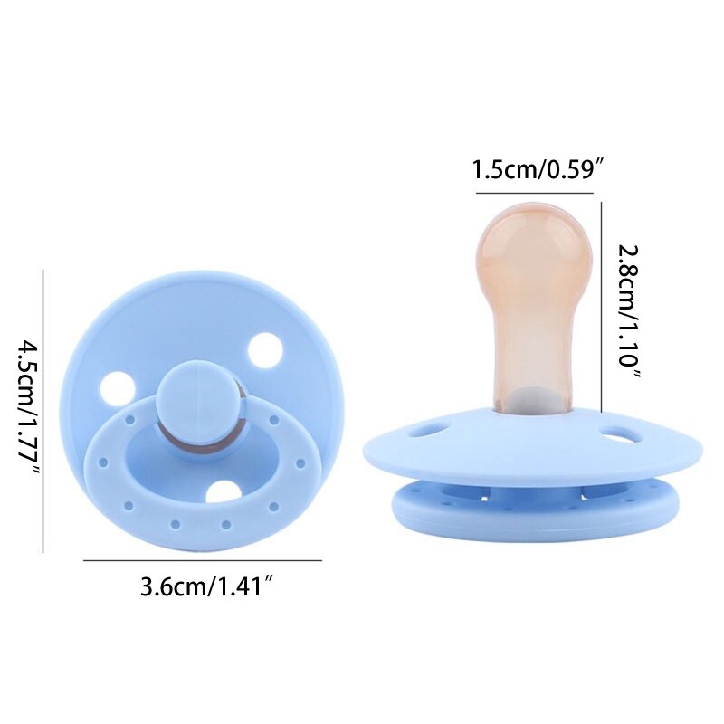Silicone Soothing Baby Pacifier Portable Newborn Boys Girls Sleep Bite Nipple Nursing Teether Infant Supplies D5QA