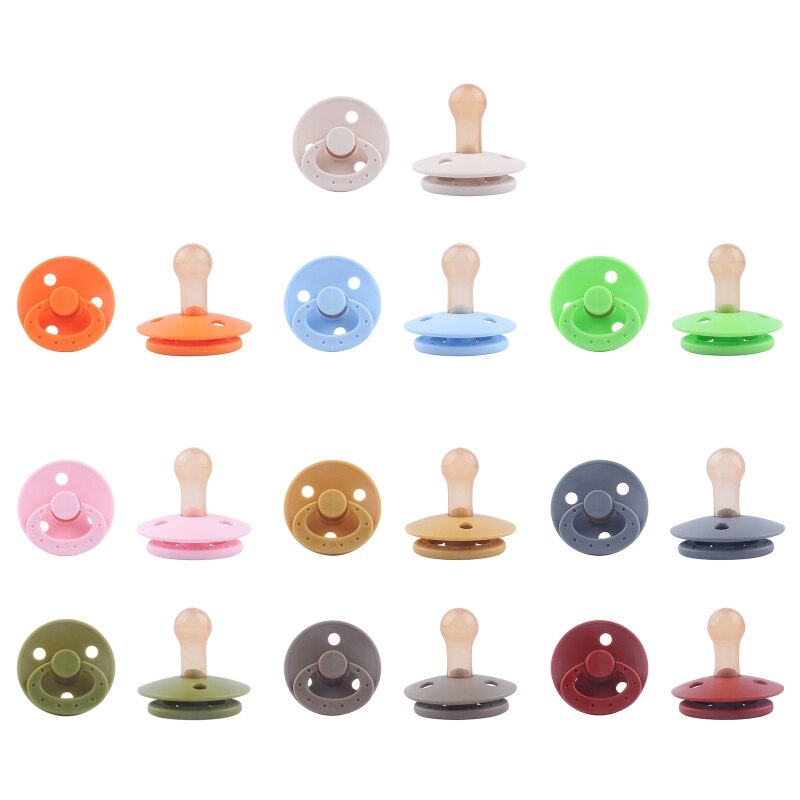 Silicone Soothing Baby Pacifier Portable Newborn Boys Girls Sleep Bite Nipple Nursing Teether Infant Supplies D5QA