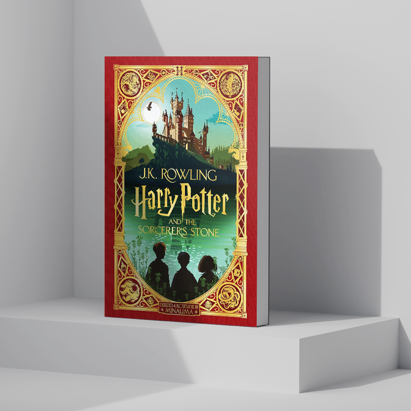 Harry Potter MinaLima and Interactive Illustrated Set, 4 Books